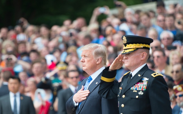 President Donald J. Trump Visits Arlington National Cemetery for Memorial Day