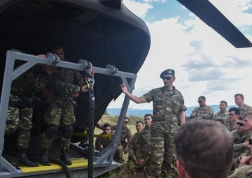Sky Soldiers Fast Rope from Greek Helicopter