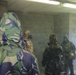 British Forces Practice Mask Confidence in TSC Facility
