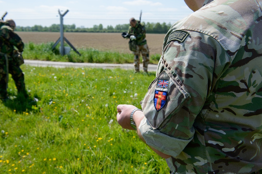British Forces Practice Mask Confidence in TSC Facility