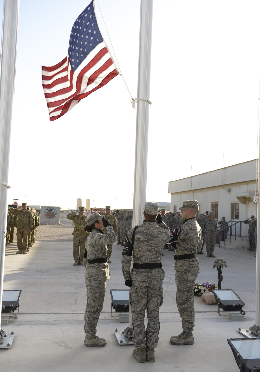 Saluting the Flag