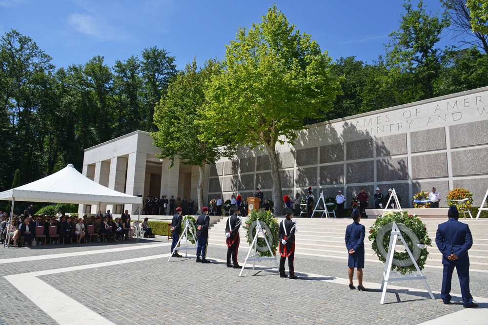 Memorial Day Ceremony at Florence American Cemetery, 2017