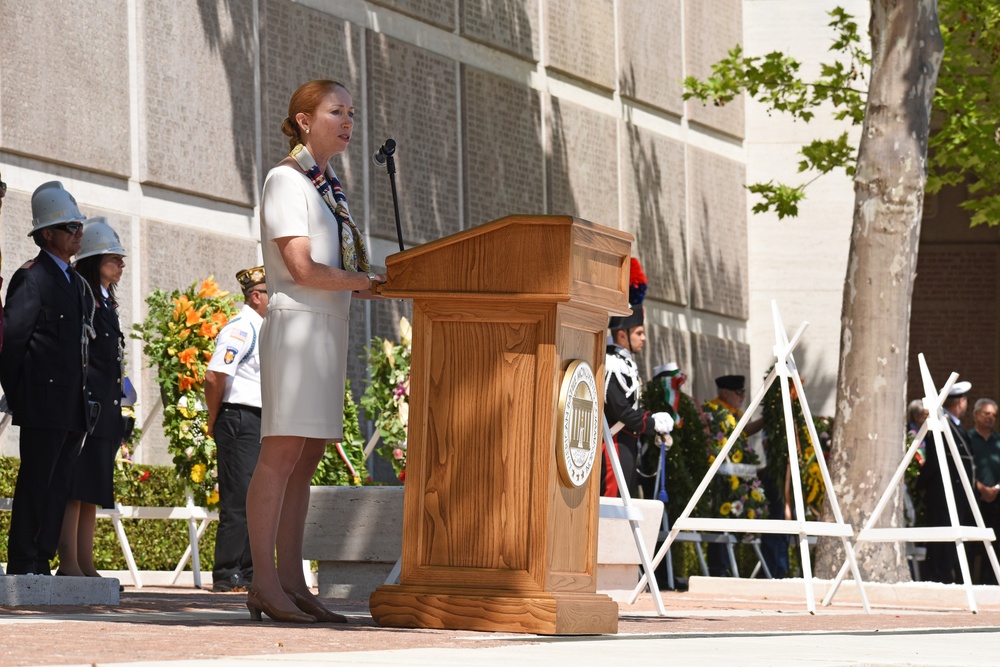 Memorial Day Ceremony at Florence American Cemetery, 2017