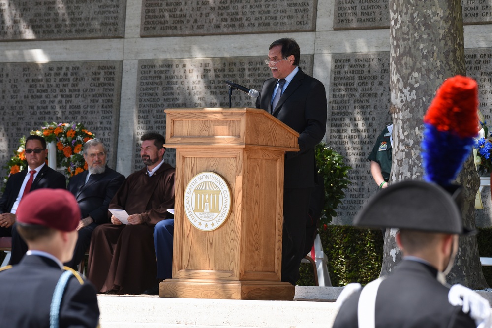 Memorial Day Ceremony at Florence American Cemetery, 2017