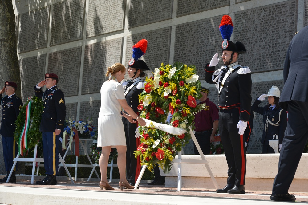 Memorial Day Ceremony at Florence American Cemetery, 2017