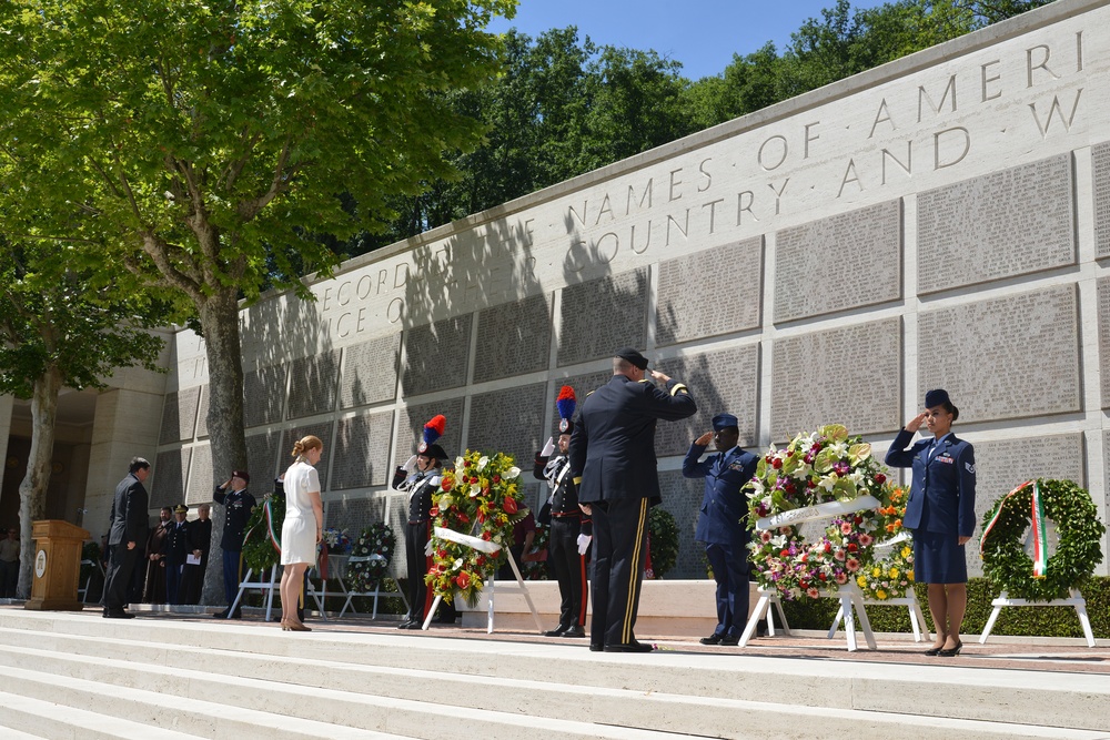 Memorial Day Ceremony at Florence American Cemetery, 2017