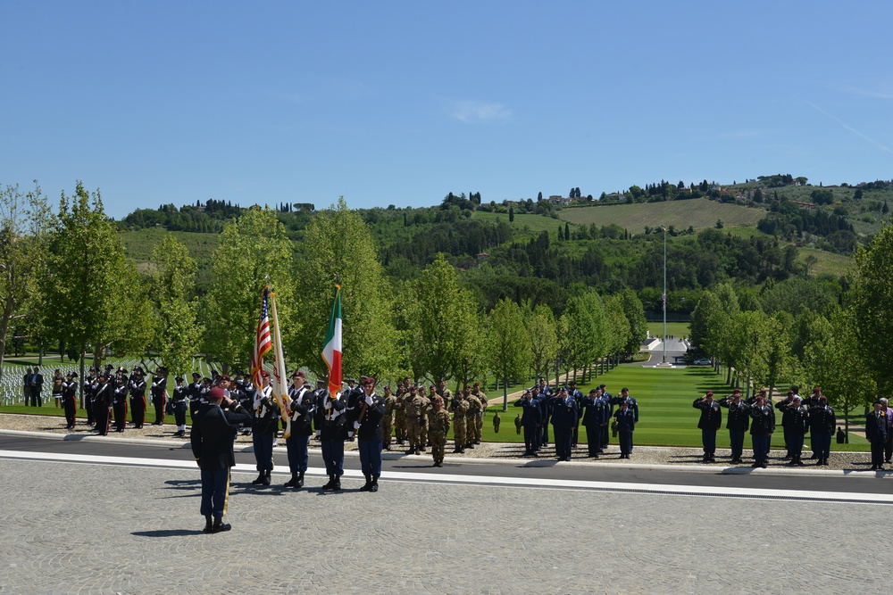 Memorial Day Ceremony at Florence American Cemetery, 2017