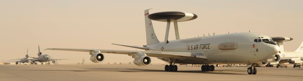Deployed maintenance Airmen enable 40-year-old AWACS mission