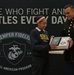 Natalie Crockenberg congratulated as Marine Corps' Semper Fidelis All-American