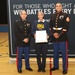 Natalie Crockenberg congratulated as Marine Corps' Semper Fidelis All-American