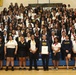 Natalie Crockenberg congratulated as Marine Corps' Semper Fidelis All-American