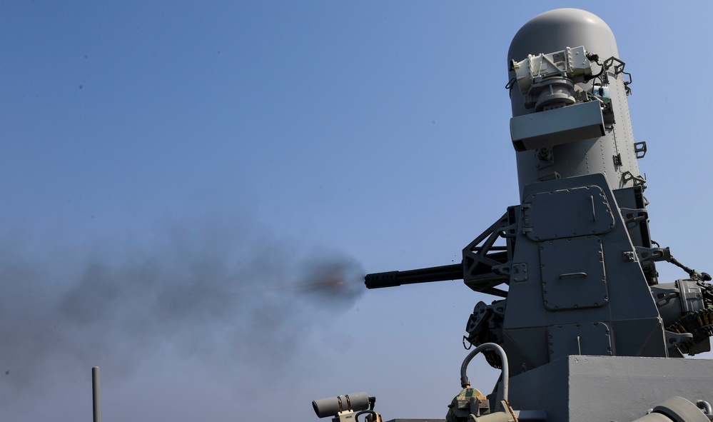 USS Wayne E. Meyer Conducts a Live-Fire Exercise