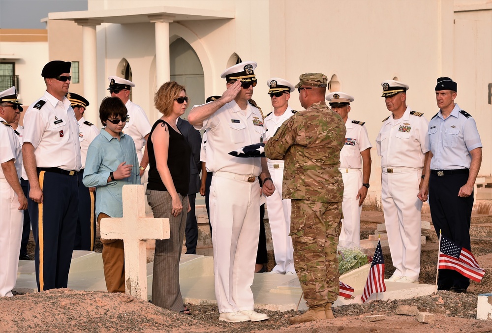 Memorial Day in Africa: CJTF-HOA leadership honors native-U.S. pilot at rest in Djibouti