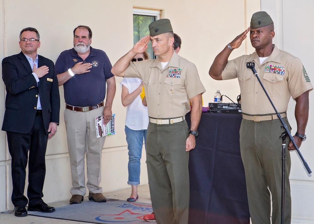 Marine Corps Historic Half ribbon cutting ceremony 2017