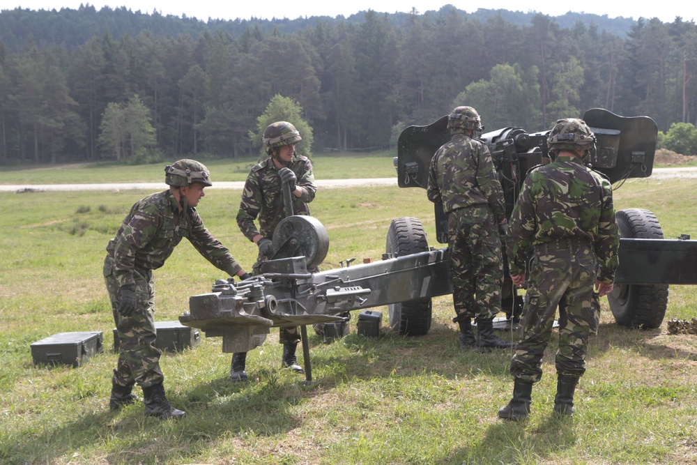 Romanian Soldiers train during Combined Resolve VIII