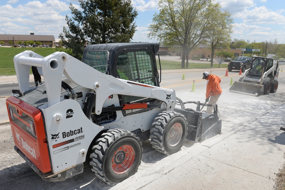 55th CES office puts pavement first