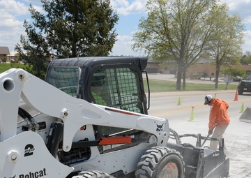 55th CES office puts pavement first