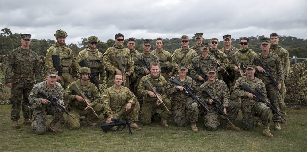 Australian Army hosts U.S. Marines for international shooting competition