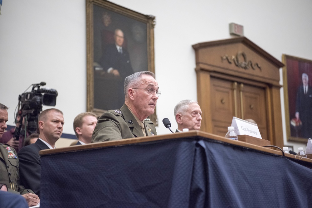 SECDEF and CJCS testify on FY2018 Budget at HASC Hearing
