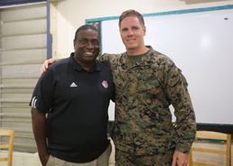 America to Trinidad: Marine reunited with childhood mentor