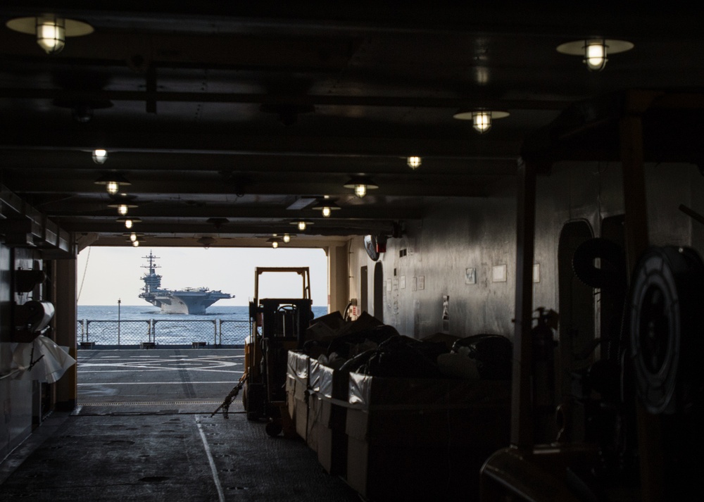 USNS Rappahannock Underway Replenishment