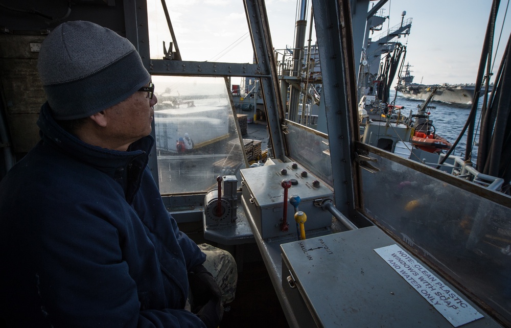 USNS Rappahannock Underway Replenishment