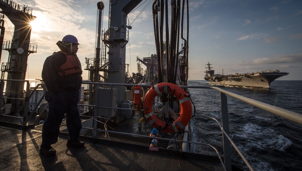 USNS Rappahannock Underway Replenishment