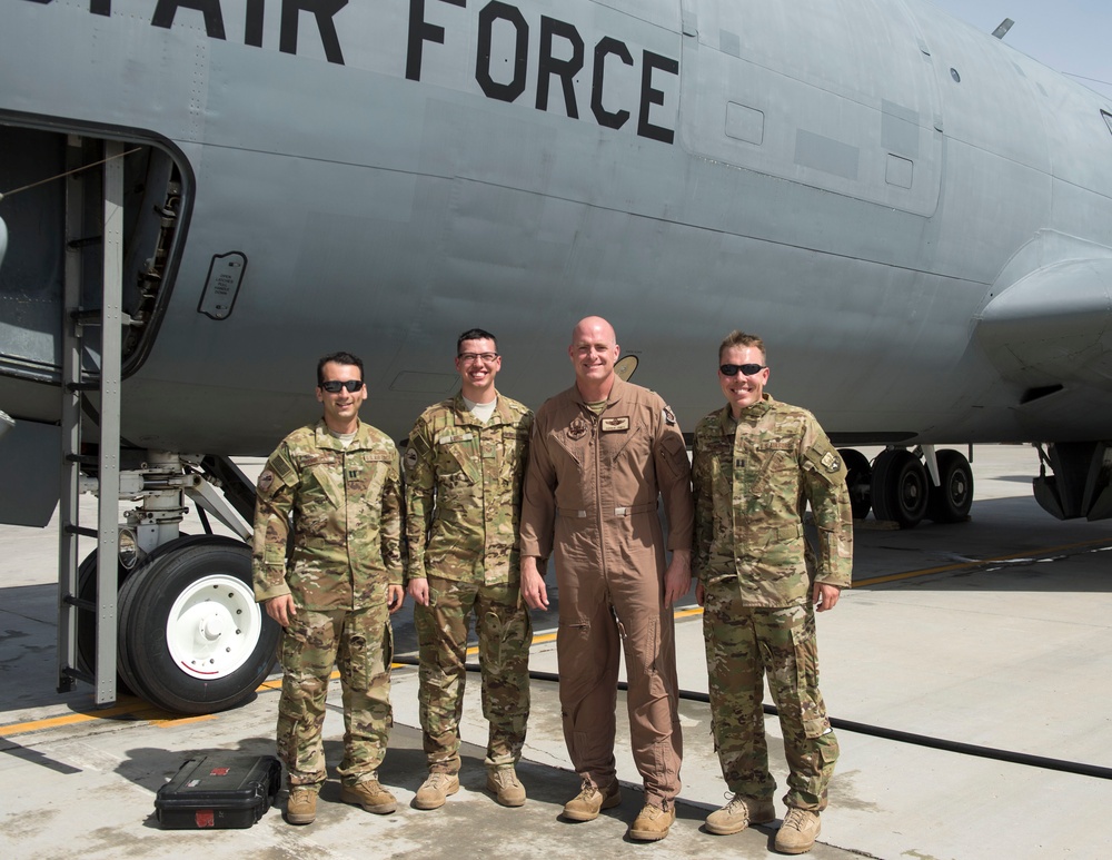 Last flight at Al Udeid Air Base