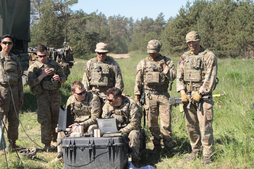 U.S. and U.K. soldiers put “The Eye In The Sky” during a joint UAV mission