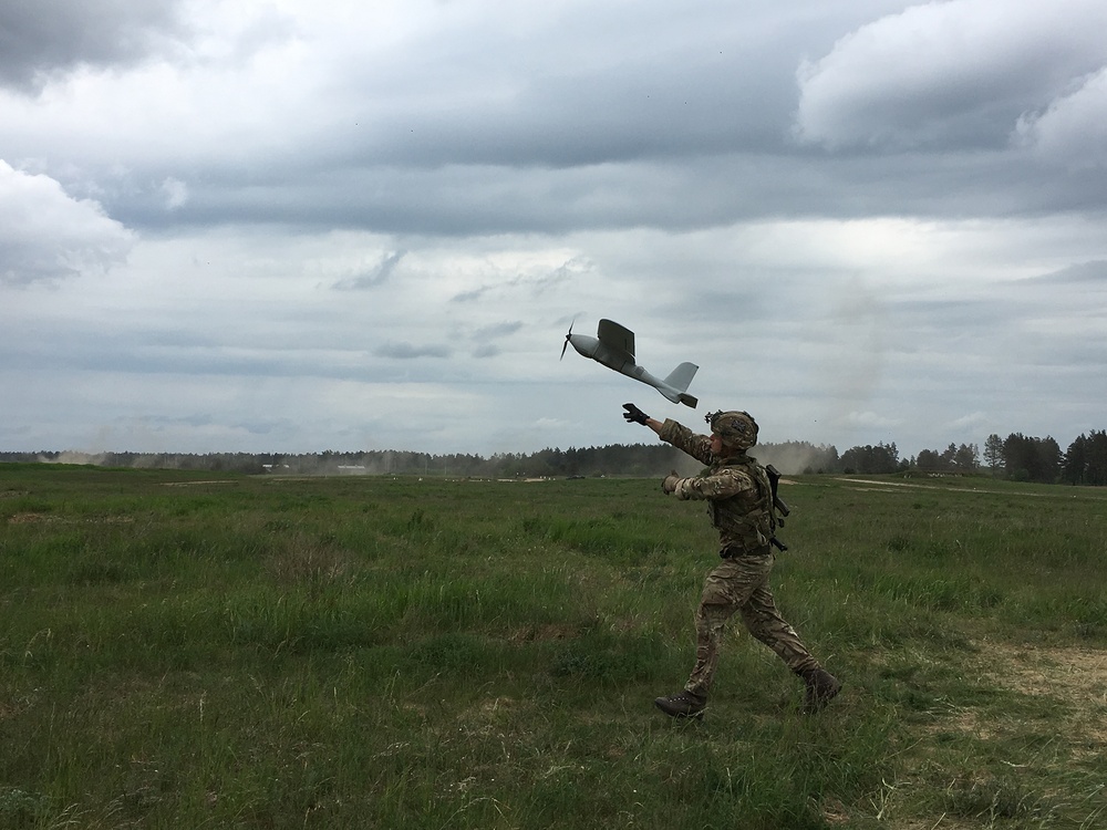 U.S. and U.K. soldiers put “The Eye In The Sky” during a joint UAV mission