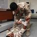 Iraqi soldiers performs combat life saver training