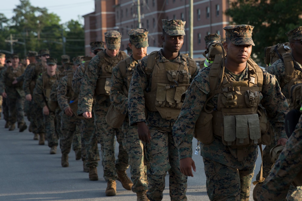 Headquarters Battalion 12 mile Conditioning Hike