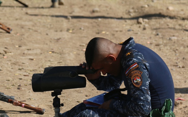 Iraqi Sniper Training Assisted By Coalition