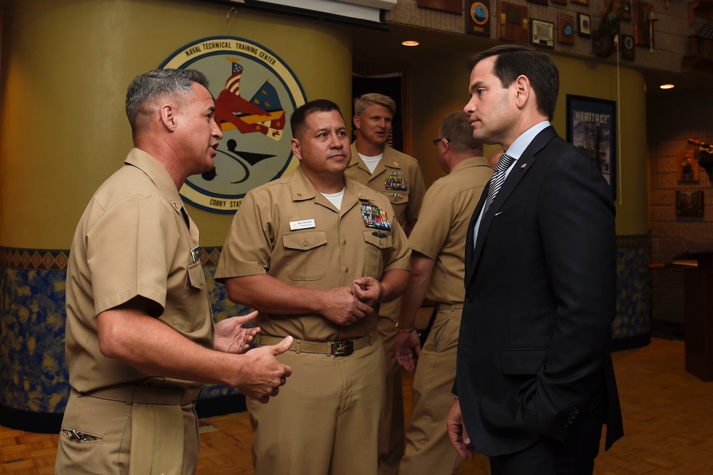 Senator Marco Rubio Visits Corry Station