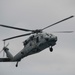 A MH-60 Seahawk prepares to land on flight deck