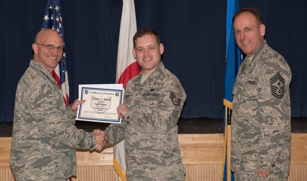 Misawa Air Base 2017 May Promotion Ceremony