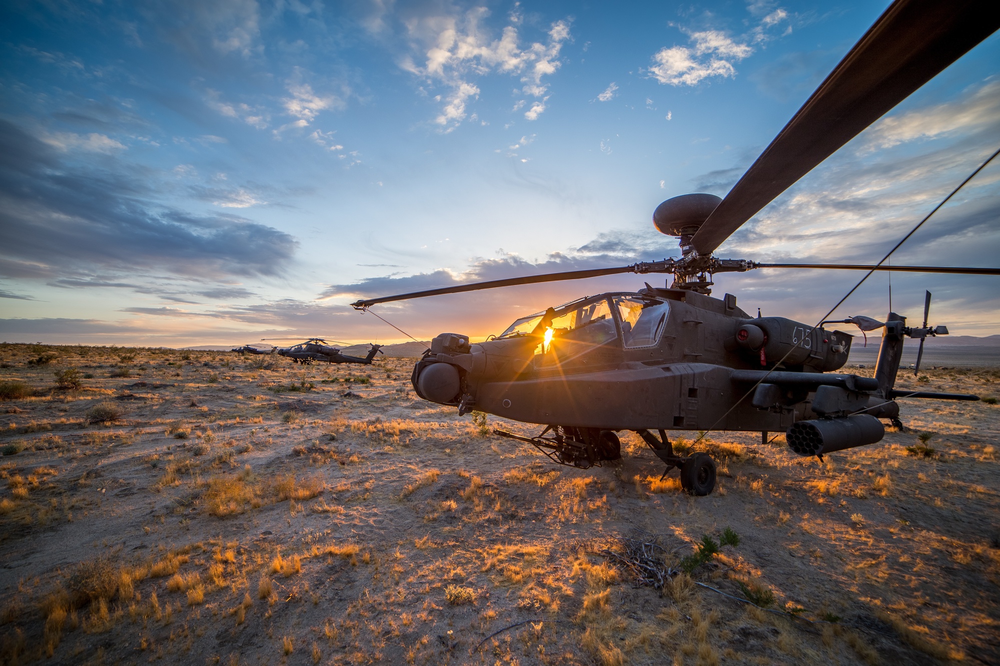 DVIDS - Images - Apache Under Mojave Sunset [Image 1 of 9]