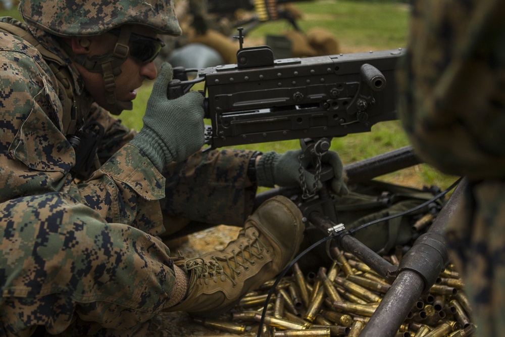 Weapons Company, BLT 3/5 Marines refine heavy weapons proficiency