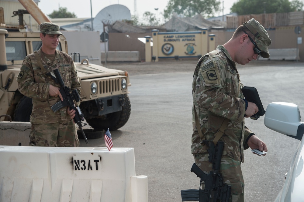 CJTF-HOA Security team provides force protection