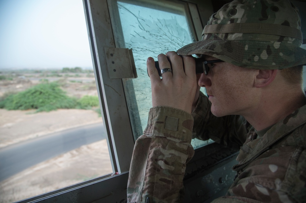 CJTF-HOA Security team provides force protection