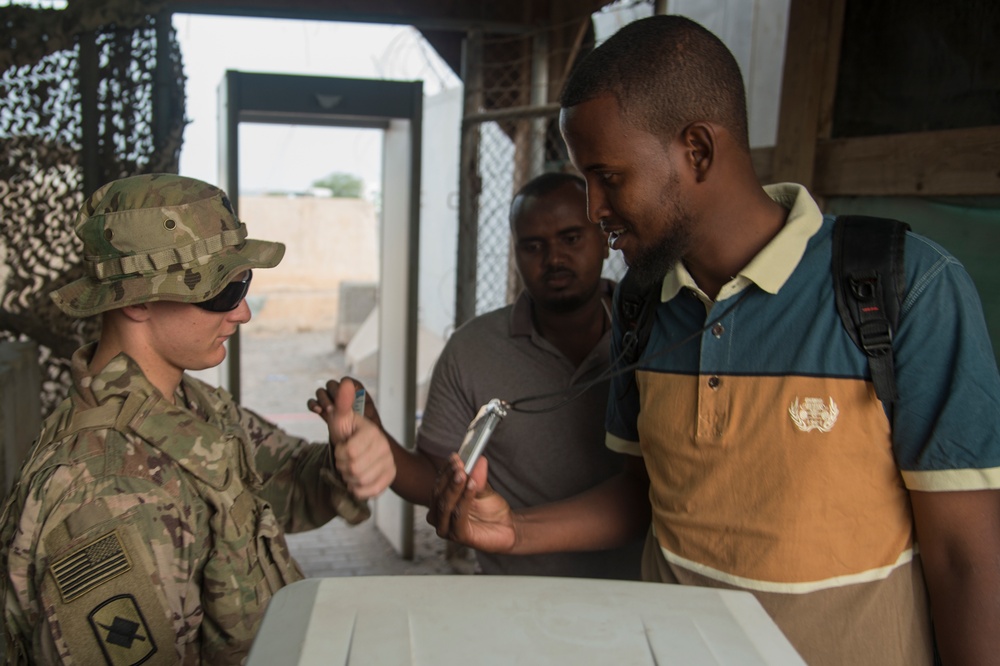 CJTF-HOA Security team provides force protection