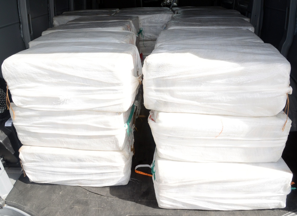 Coast Guard offloads in Puerto Rico more than $32.5 million dollars worth of cocaine seized in the Caribbean Sea