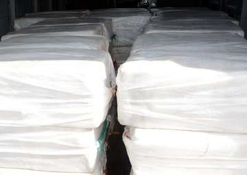 Coast Guard offloads in Puerto Rico more than $32.5 million dollars worth of cocaine seized in the Caribbean Sea