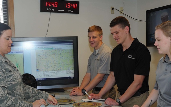 West Point cadets tour McConnell weather shop