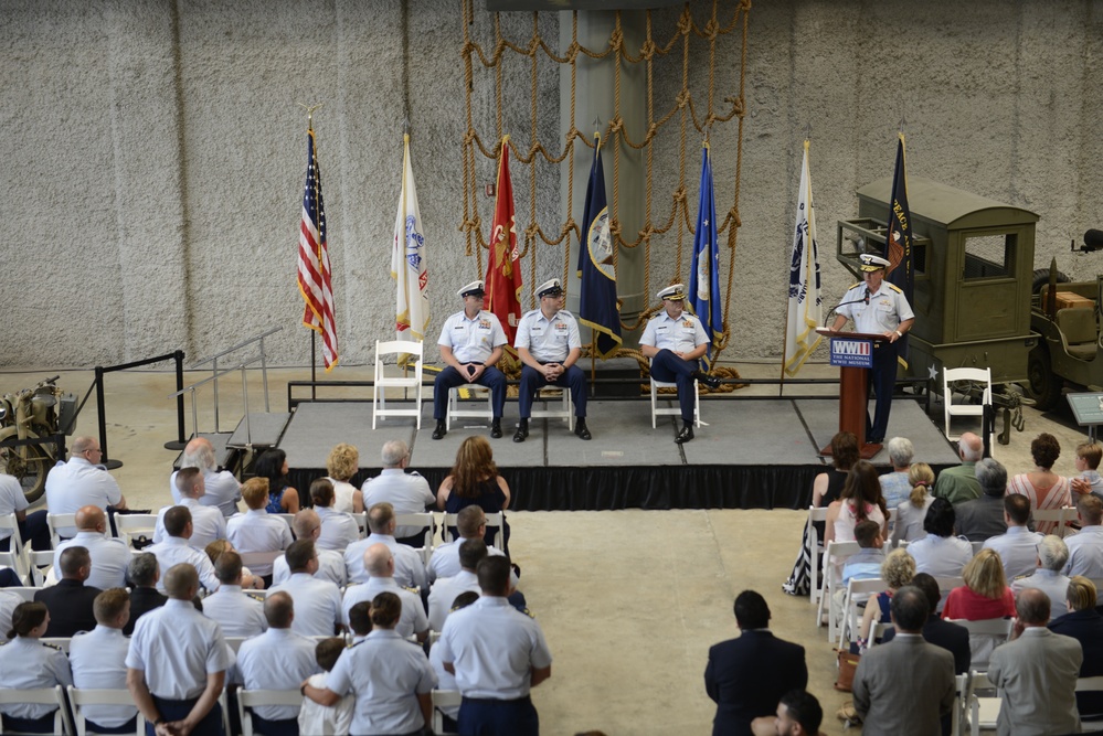 Eighth Coast Guard District Command Master Chief change of watch ceremony