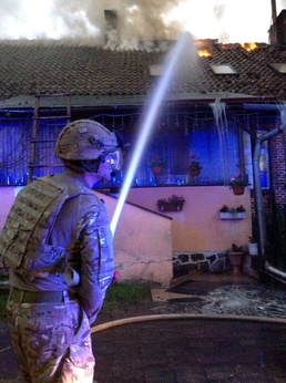 Battle Group Poland's Light Dragoons engage in a different type of fire fight