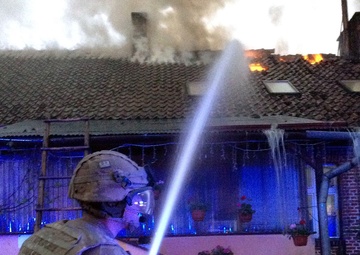 Battle Group Poland's Light Dragoons engage in a different type of fire fight