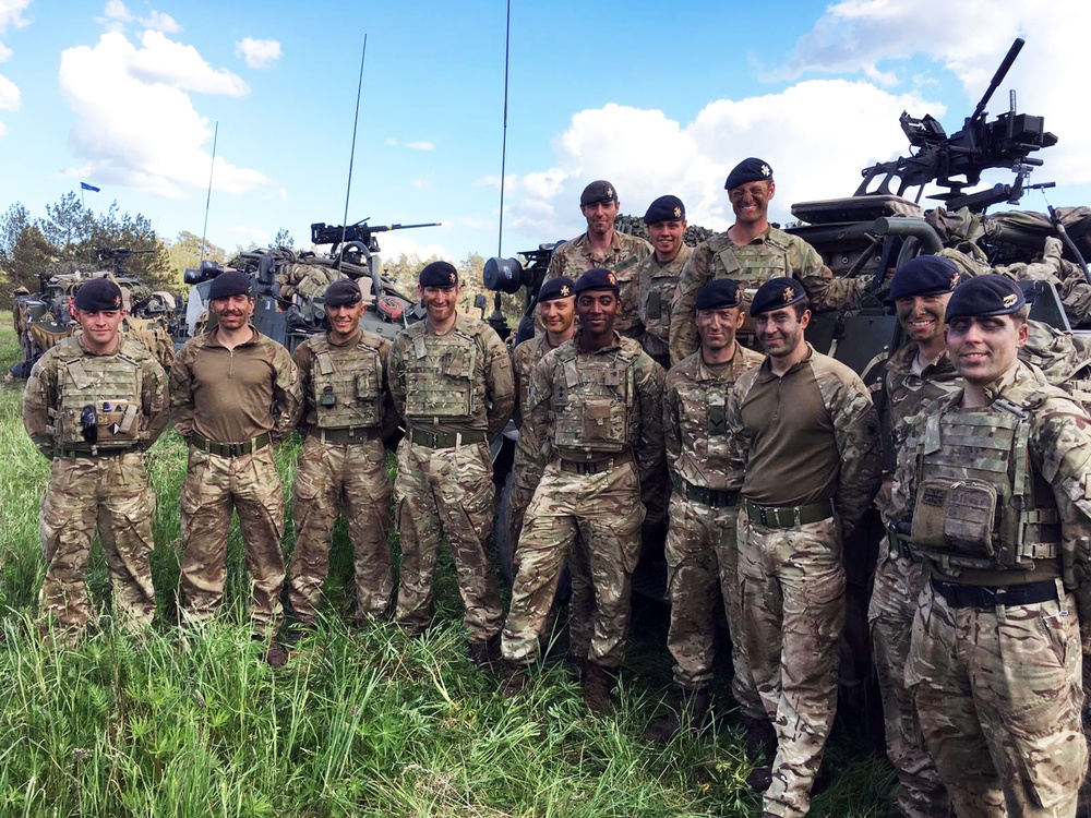 Battle Group Poland's Light Dragoons engage in a different type of fire fight