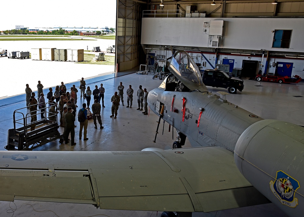 CAPE members tour Warfield ANG Base