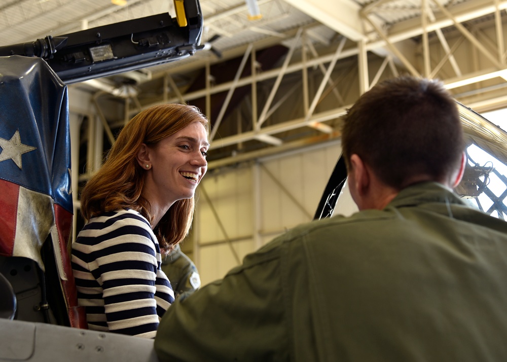 CAPE members tour Warfield ANG Base